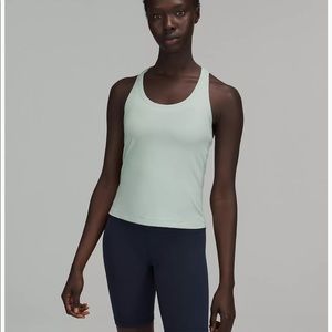 COPY - Lulu lemon Cool Racerback Short Tank Top 
Nulu - color silver blue - siz…